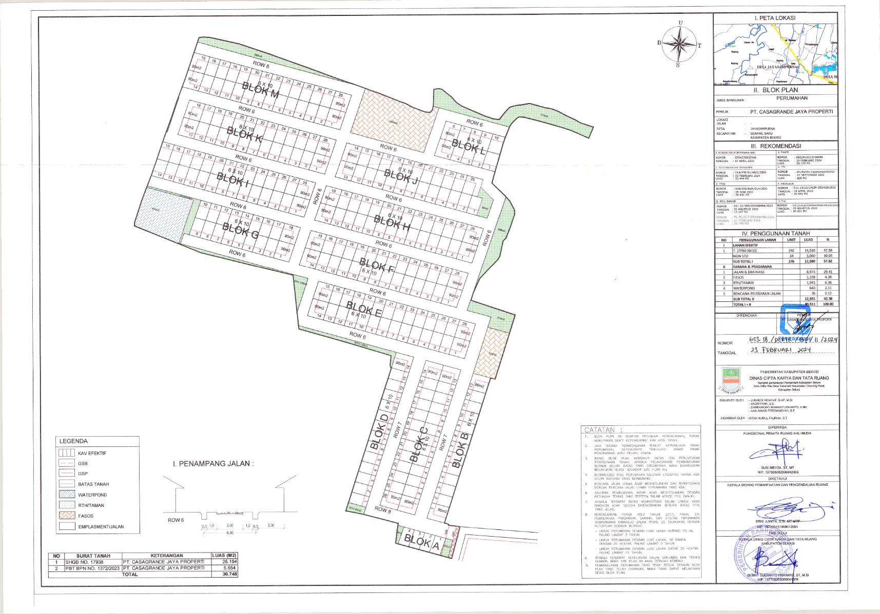 siteplan Grand Sampurna City